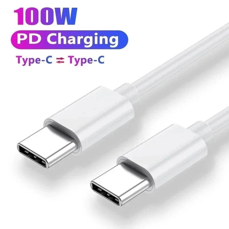 2M USB C To USB C Fast Charger PD 100W Dual Type C Charging Data Sync USB Cable