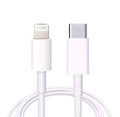 USB-C to 8 Pin Charging Sync Fast Charging Cable For Apple iPhone white 1 Metre