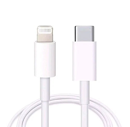 USB-C to 8 Pin Charging Sync Fast Charging Cable For Apple iPhone white 1 Metre